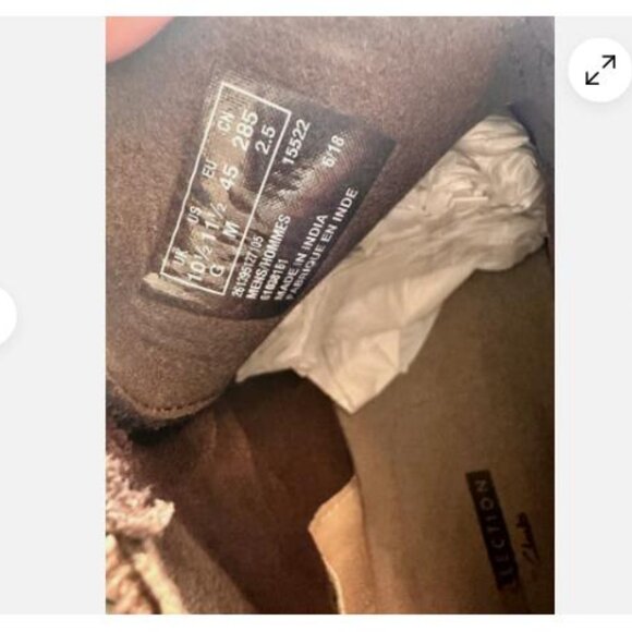 Clarks of England Orignal LIMITED EDITION 70 YEAR Brown SUEDE Boots Sz 11.5 M - Picture 6 of 7